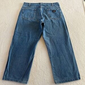 Vintage Dickies Black Label Loose Fit Workwear Denim Jeans 36x30 90s Skater Y2K